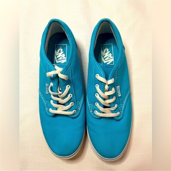Vans Sky Blue Off The Wall Canvas Skate Sneakers - Picture 1 of 3